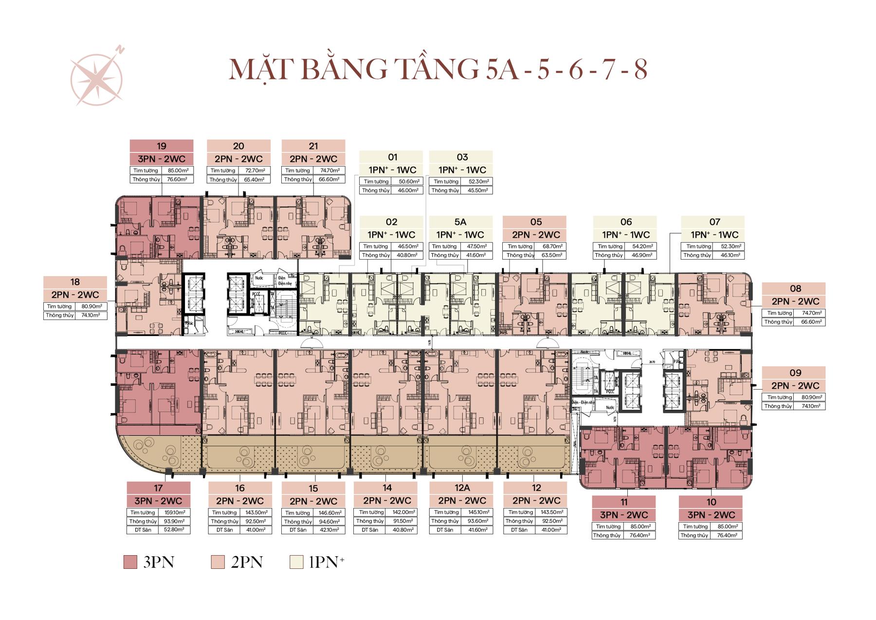 Mặt bằng tầng The Collection 688