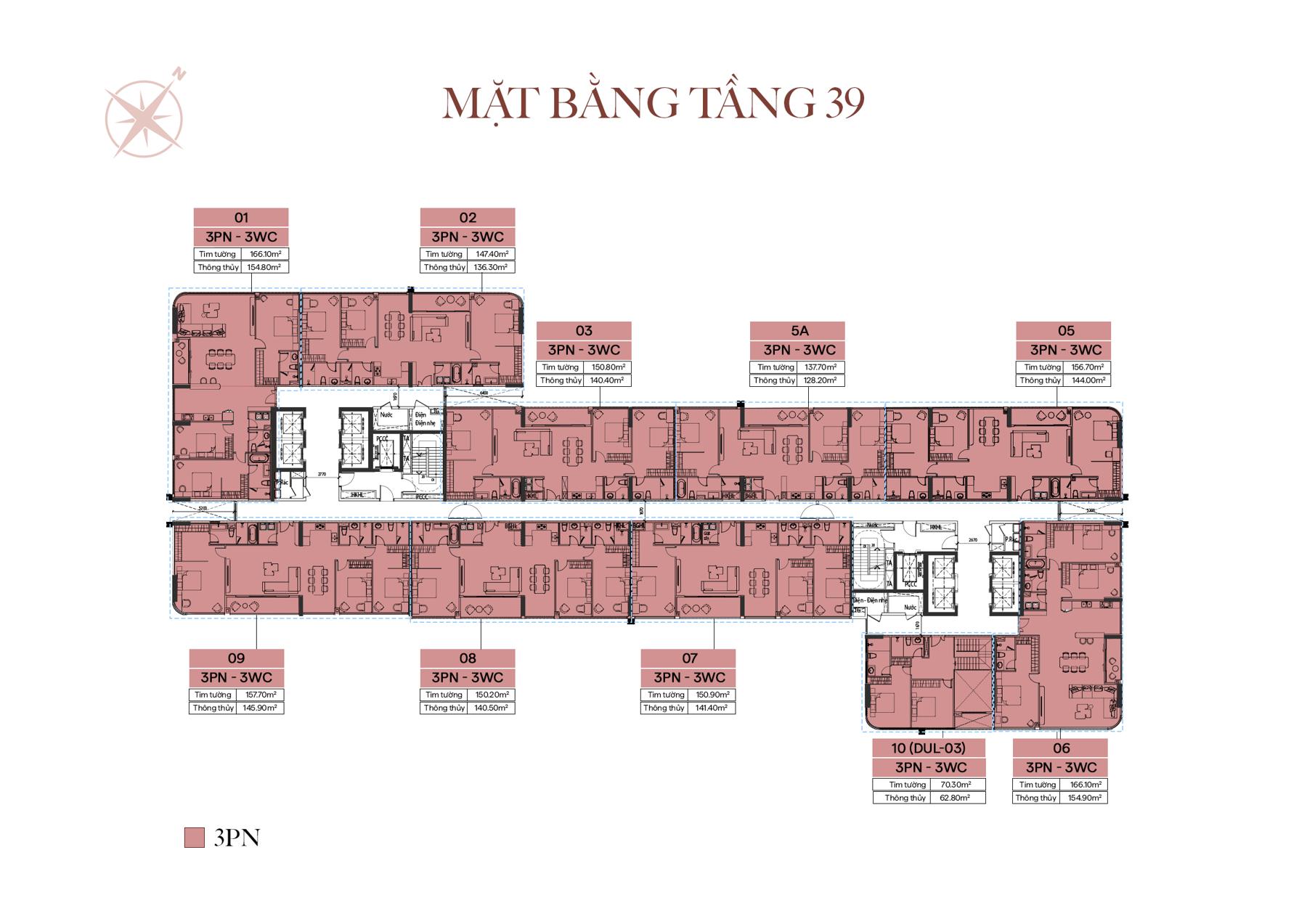 Mặt bằng tầng The Collection 688