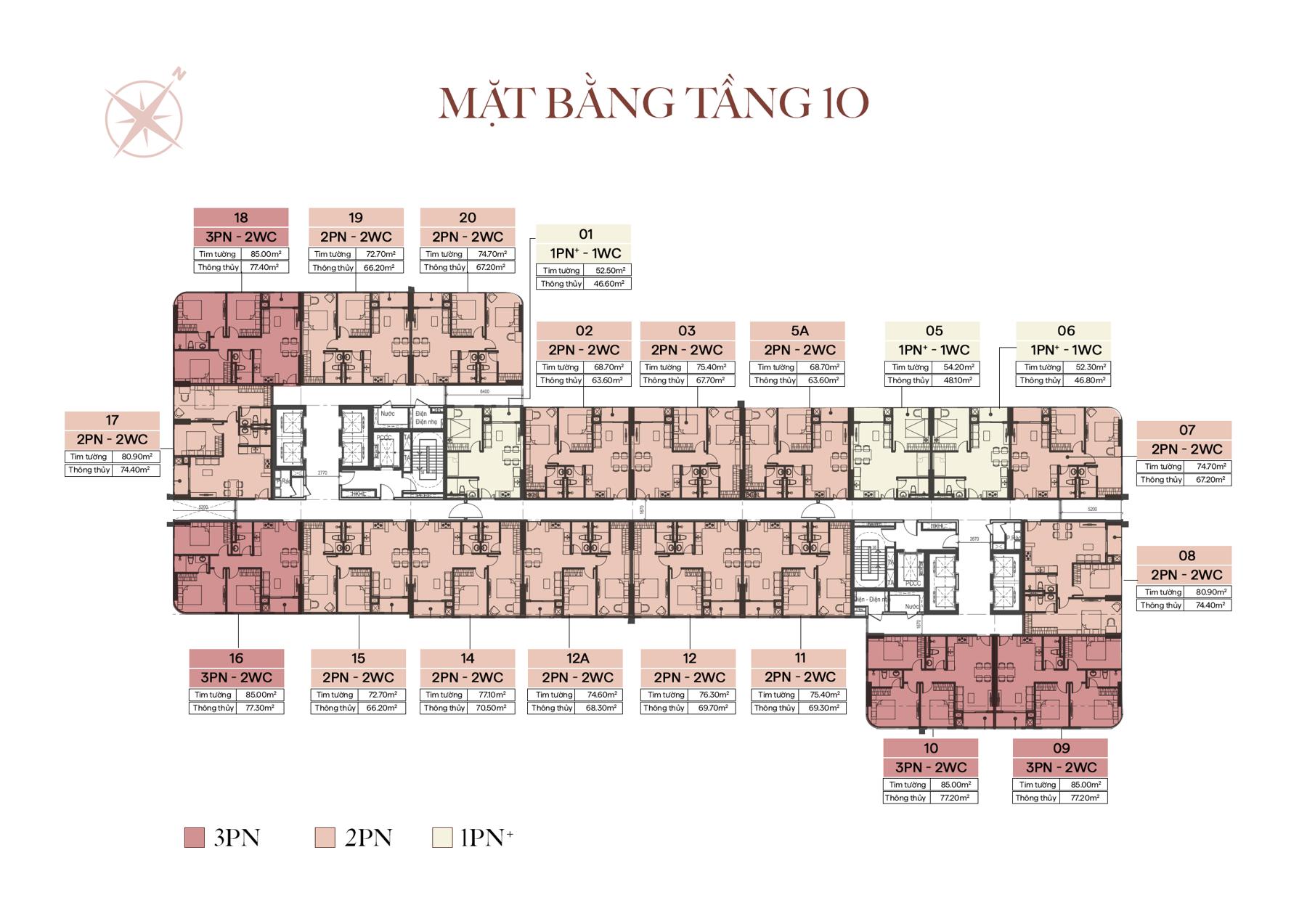 Mặt bằng tầng The Collection 688