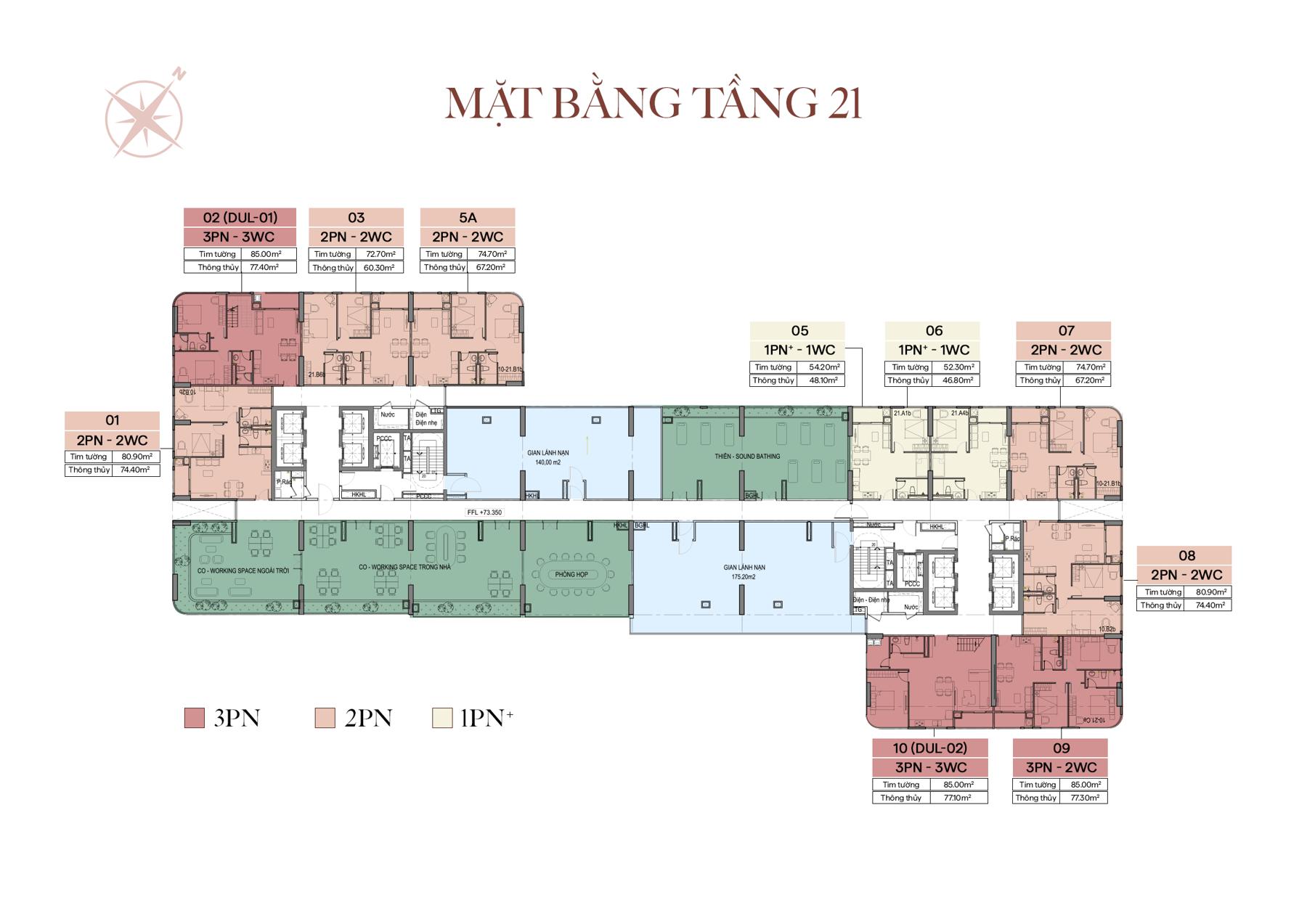 Mặt bằng tầng The Collection 688